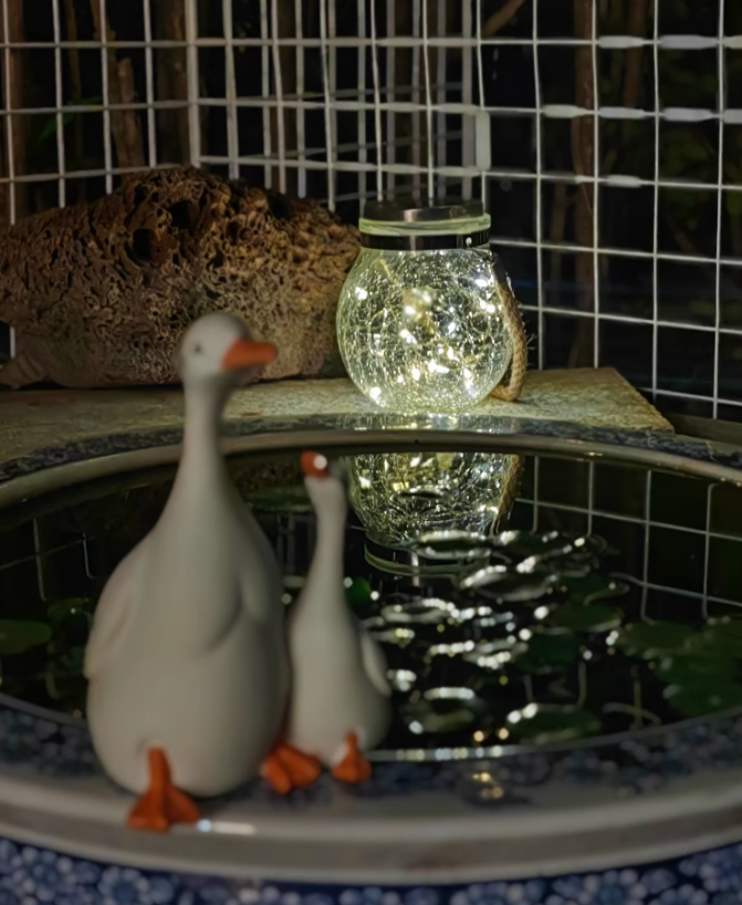 Зустріч з поетичною ніччю! Невелике освітлення атмосфери освітлює мікроромантичний куточок