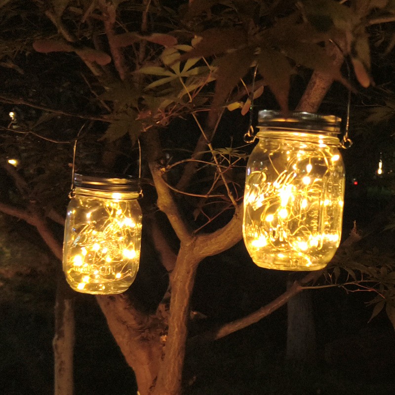 Сонячний пейзаж Mason Jar Can Lights